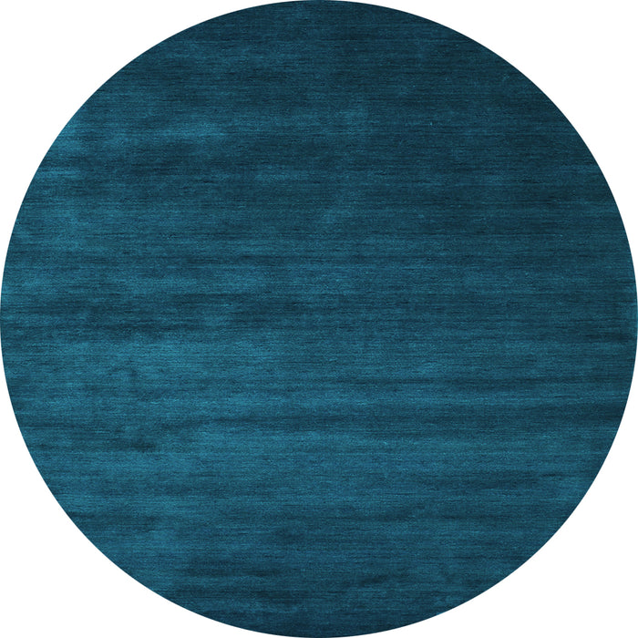 Round Machine Washable Abstract Light Blue Contemporary Rug, wshcon92lblu