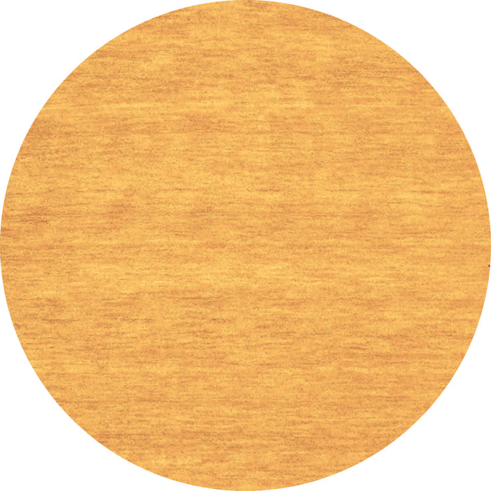 Round Abstract Brown Contemporary Rug, con930brn