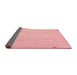 Thickness of Contemporary Light Coral Pink Modern Rug, con931