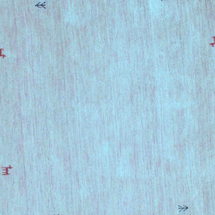 Square Abstract Light Blue Contemporary Rug, con931lblu