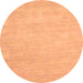 Round Abstract Brown Contemporary Rug, con931brn