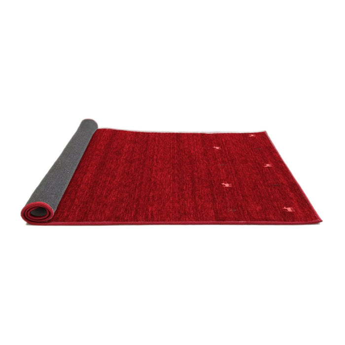 Abstract Red Contemporary Area Rugs