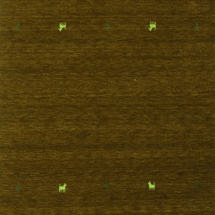 Abstract Green Contemporary Rug, con932grn