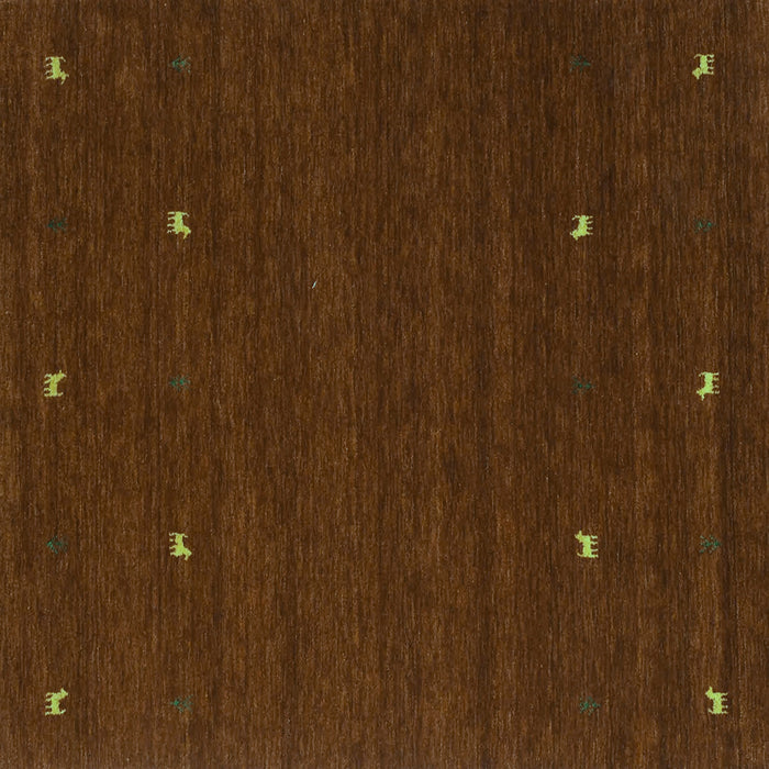 Square Abstract Turquoise Contemporary Rug, con932turq