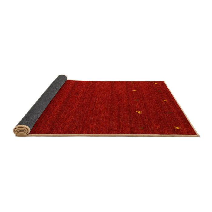 Sideview of Abstract Yellow Contemporary Rug, con932yw