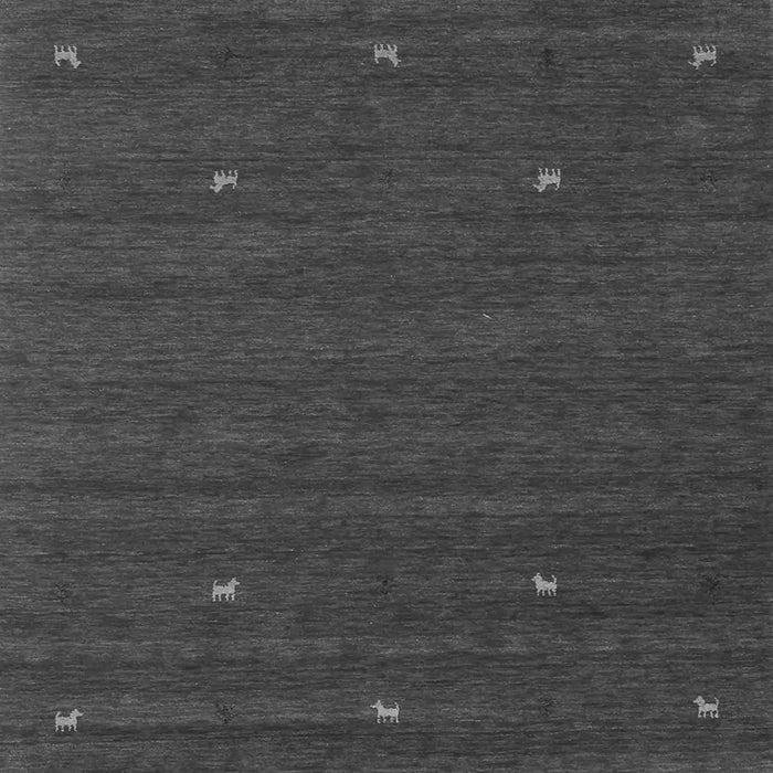 Serging Thickness of Abstract Gray Contemporary Rug, con932gry