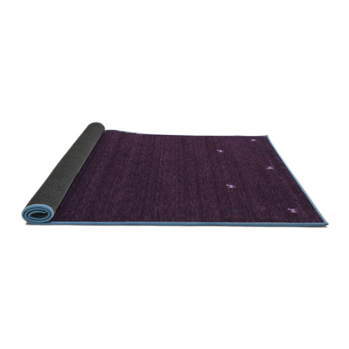 Sideview of Abstract Blue Contemporary Rug, con932blu