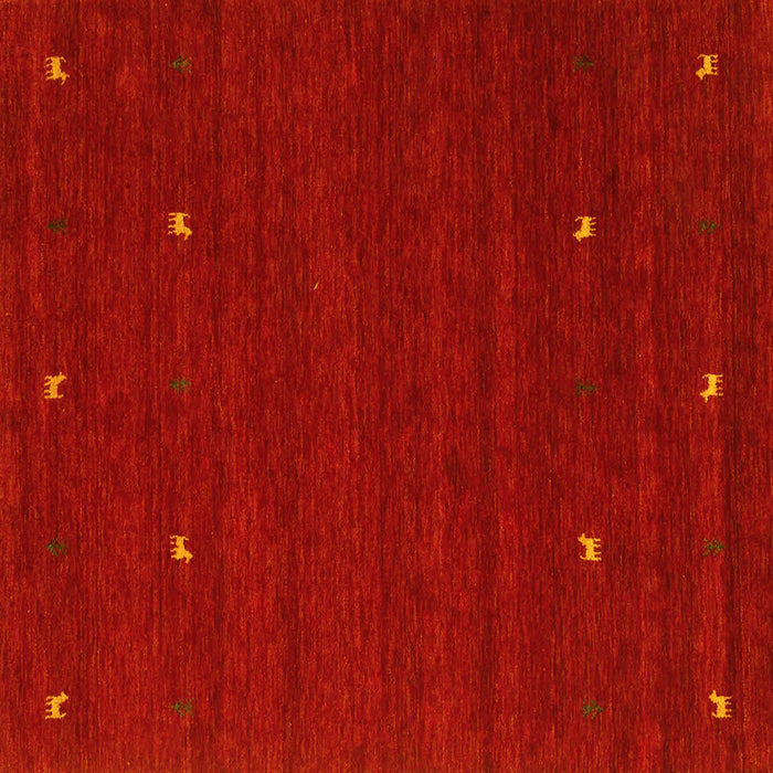 Square Machine Washable Abstract Yellow Contemporary Rug, wshcon932yw