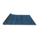 Thickness of Contemporary Blue Modern Rug, con933