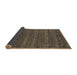 Sideview of Abstract Brown Contemporary Rug, con933brn