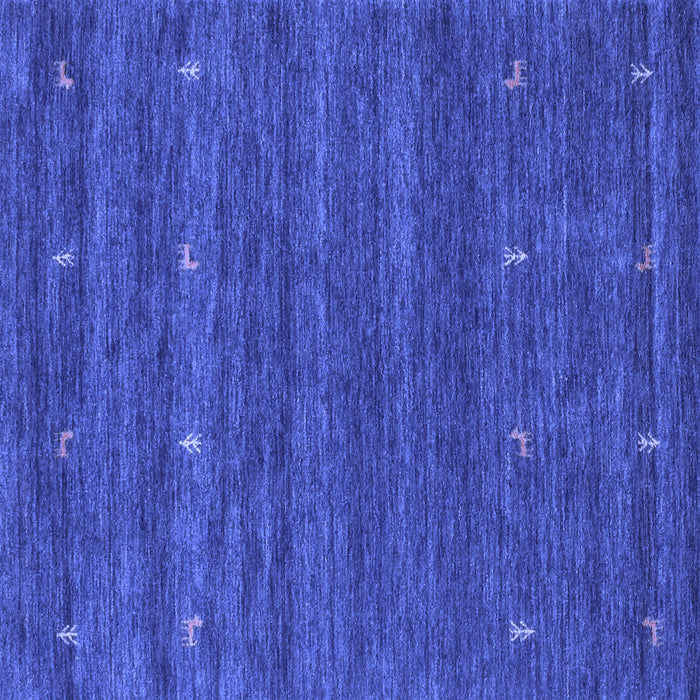 Square Abstract Blue Contemporary Rug, con933blu
