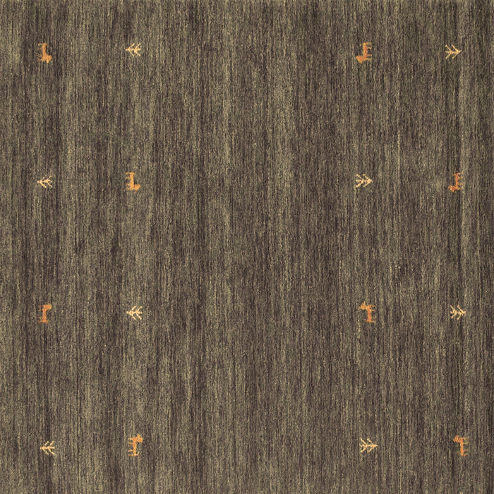 Square Abstract Brown Contemporary Rug, con933brn