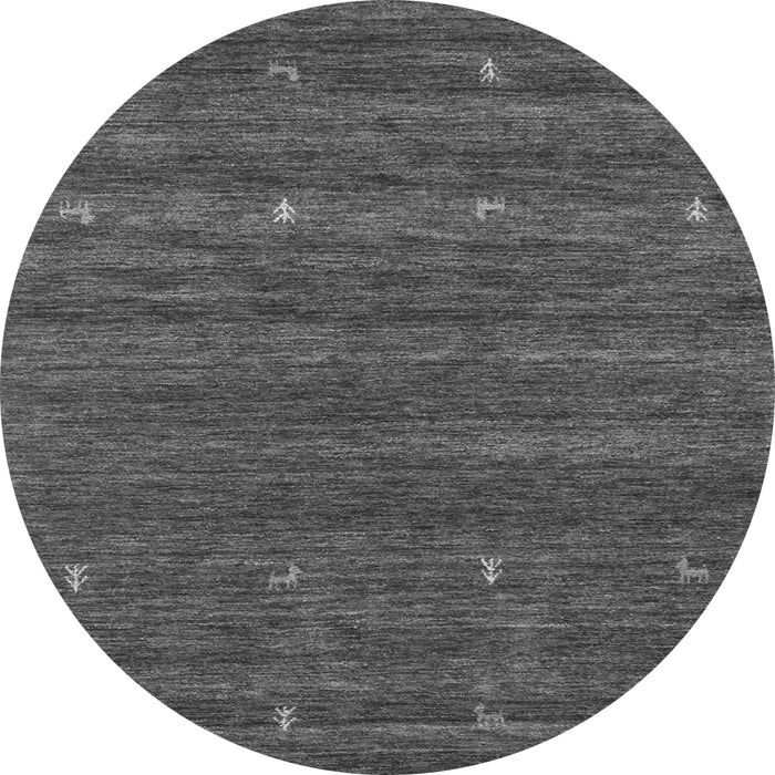 Square Abstract Gray Contemporary Rug, con933gry