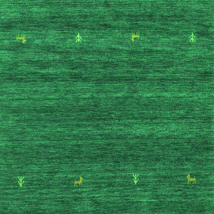 Abstract Green Contemporary Rug, con933grn
