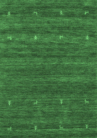 Abstract Emerald Green Contemporary Rug, con933emgrn