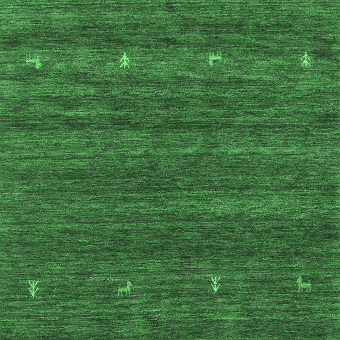 Machine Washable Abstract Emerald Green Contemporary Area Rugs, wshcon933emgrn