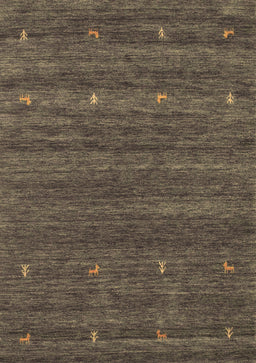Abstract Brown Contemporary Rug, con933brn