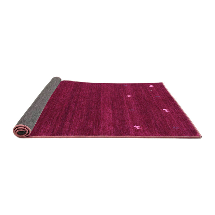 Sideview of Abstract Purple Contemporary Rug, con934pur