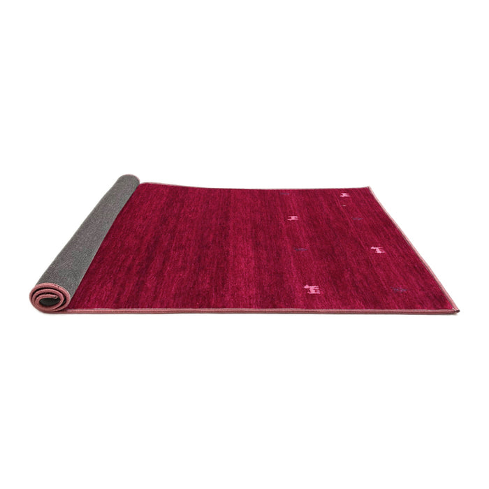 Sideview of Abstract Pink Contemporary Rug, con934pnk