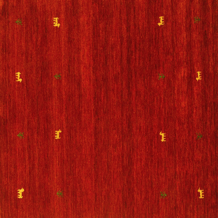 Square Abstract Yellow Contemporary Rug, con934yw