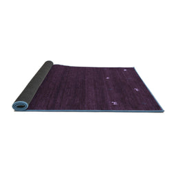 Sideview of Abstract Blue Contemporary Rug, con934blu
