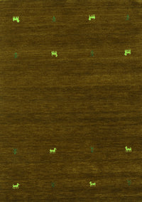 Abstract Green Contemporary Rug, con934grn