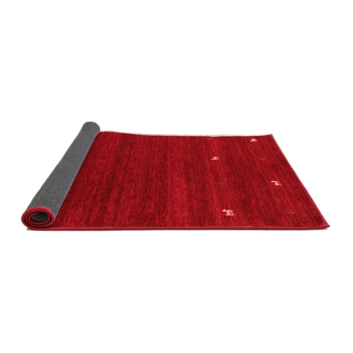 Abstract Red Contemporary Area Rugs