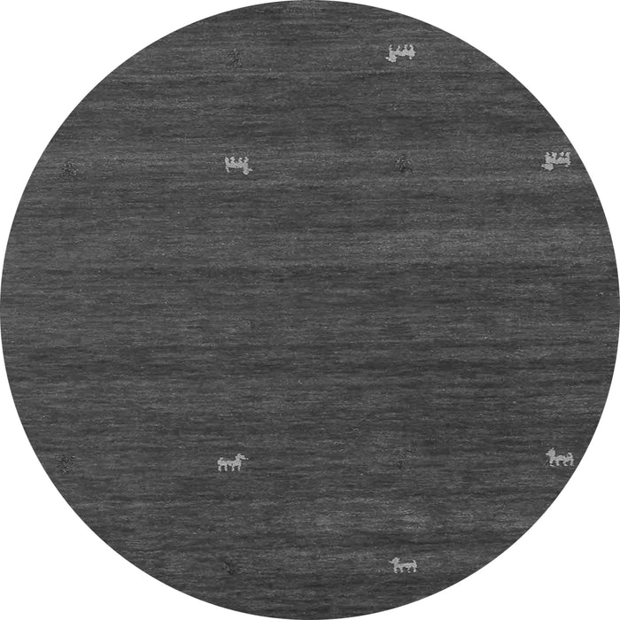 Square Abstract Gray Contemporary Rug, con934gry