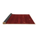 Sideview of Abstract Brown Contemporary Rug, con934brn