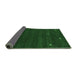 Sideview of Abstract Emerald Green Contemporary Rug, con934emgrn