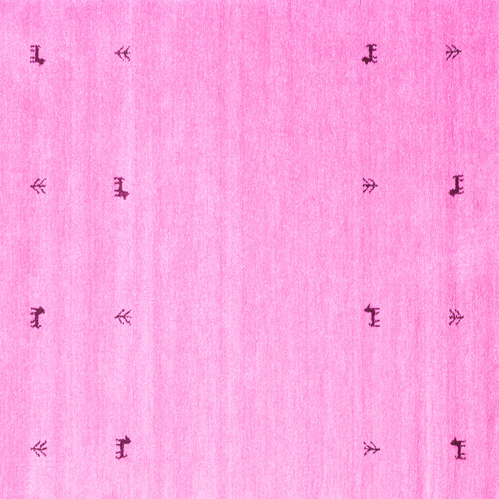 Square Solid Pink Modern Rug, con935pnk
