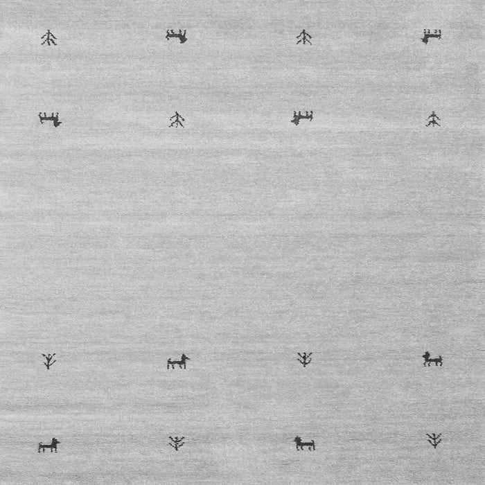 Round Machine Washable Solid Gray Modern Rug, wshcon935gry