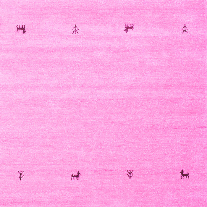 Machine Washable Solid Pink Modern Rug, wshcon935pnk