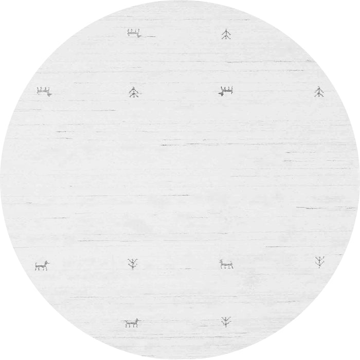 Square Solid Gray Modern Rug, con936gry