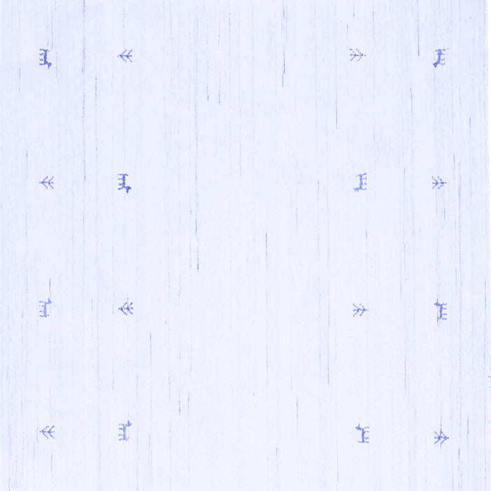 Square Solid Blue Modern Rug, con936blu