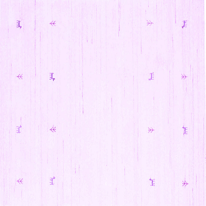 Square Solid Purple Modern Rug, con936pur