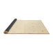 Sideview of Solid Brown Modern Rug, con936brn