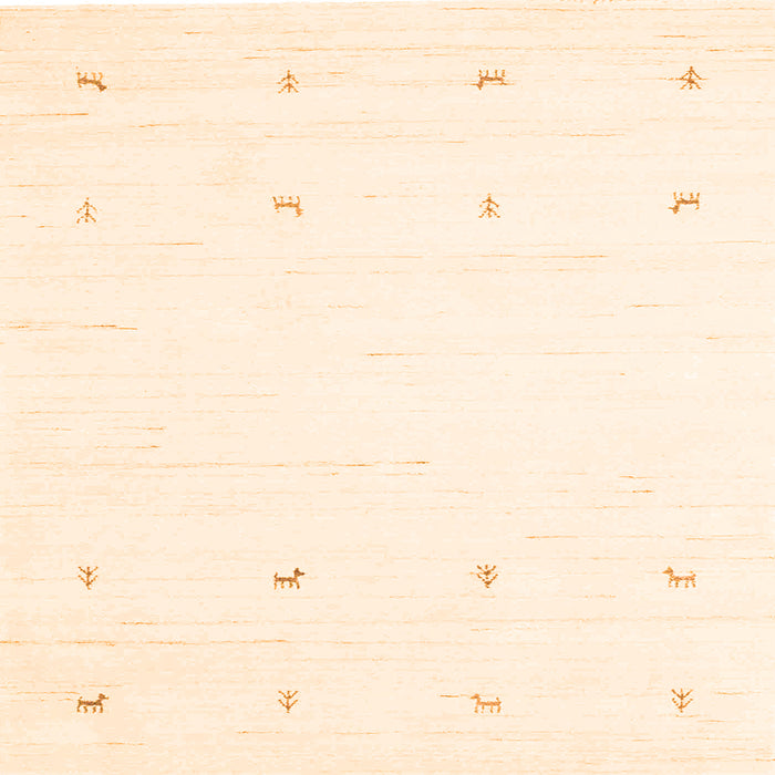 Serging Thickness of Solid Orange Modern Rug, con936org