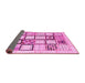 Sideview of Abstract Pink Contemporary Rug, con937pnk