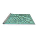 Sideview of Machine Washable Abstract Light Blue Contemporary Rug, wshcon938lblu