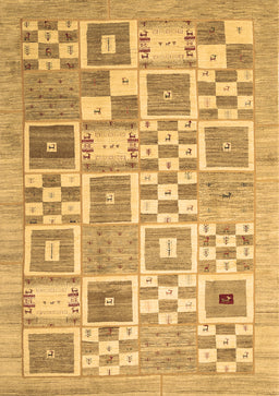 Abstract Brown Contemporary Rug, con938brn