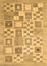 Abstract Brown Contemporary Rug, con938brn