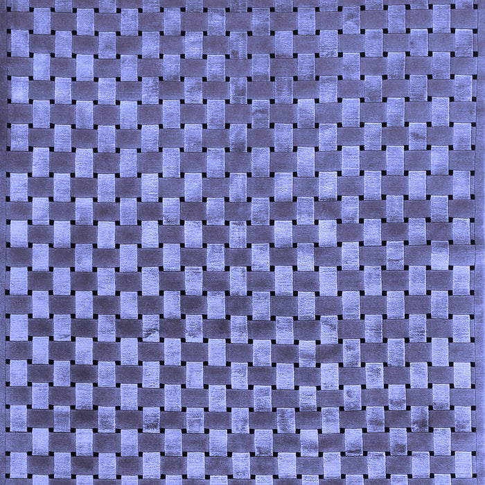 Abstract Blue Contemporary Rug, con939blu