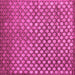 Square Machine Washable Abstract Pink Contemporary Rug, wshcon939pnk