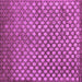 Square Machine Washable Abstract Purple Contemporary Area Rugs, wshcon939pur