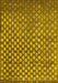 Machine Washable Abstract Yellow Contemporary Rug, wshcon939yw