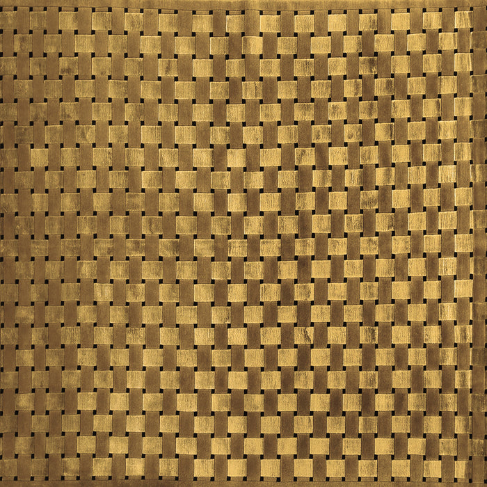 Square Machine Washable Abstract Brown Contemporary Rug, wshcon939brn