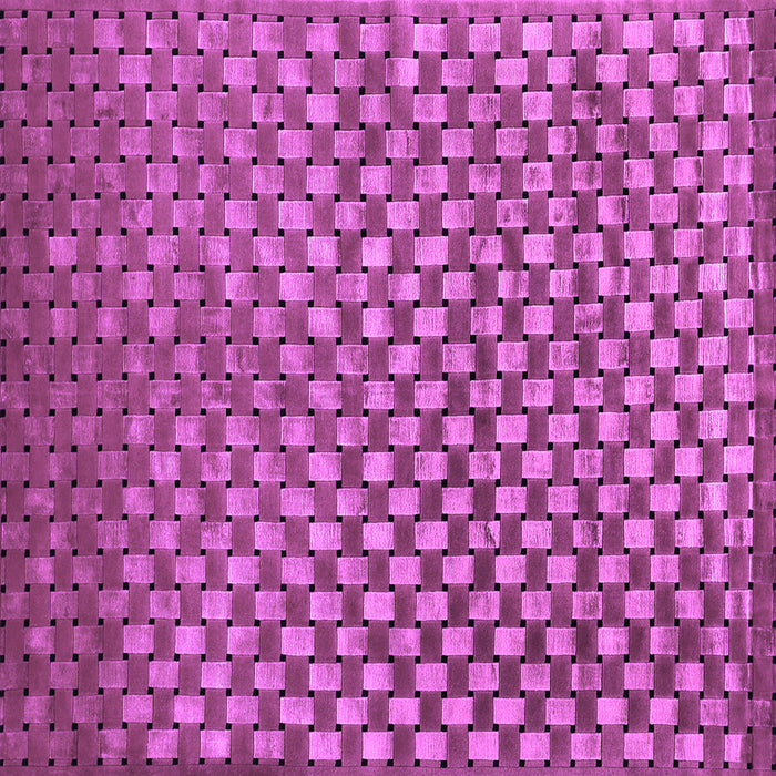 Square Abstract Purple Contemporary Rug, con939pur