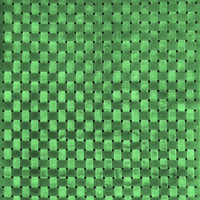 Abstract Emerald Green Contemporary Rug, con939emgrn