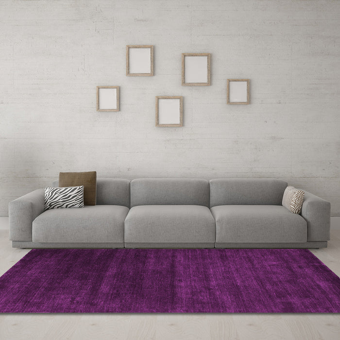 Machine Washable Abstract Pink Contemporary Rug in a Living Room, wshcon93pnk